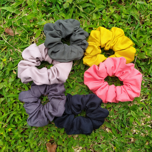 Grey Scrunchie