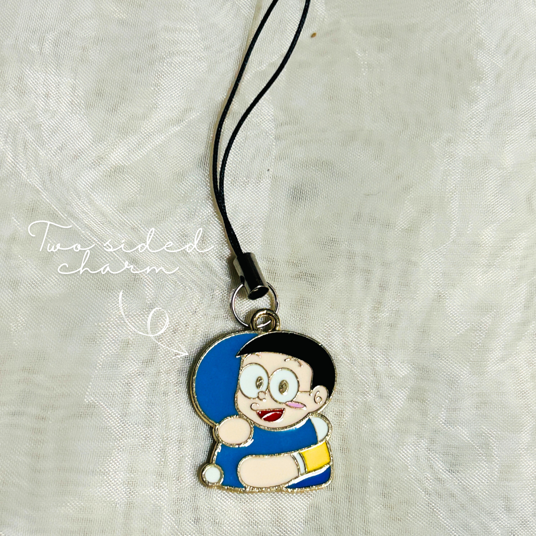 Doraemon and Nobita Two sided Phone Charm