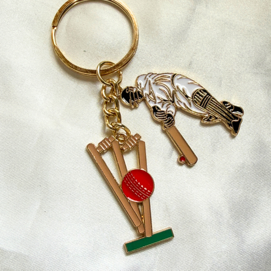 Cricket Wicket Keychain