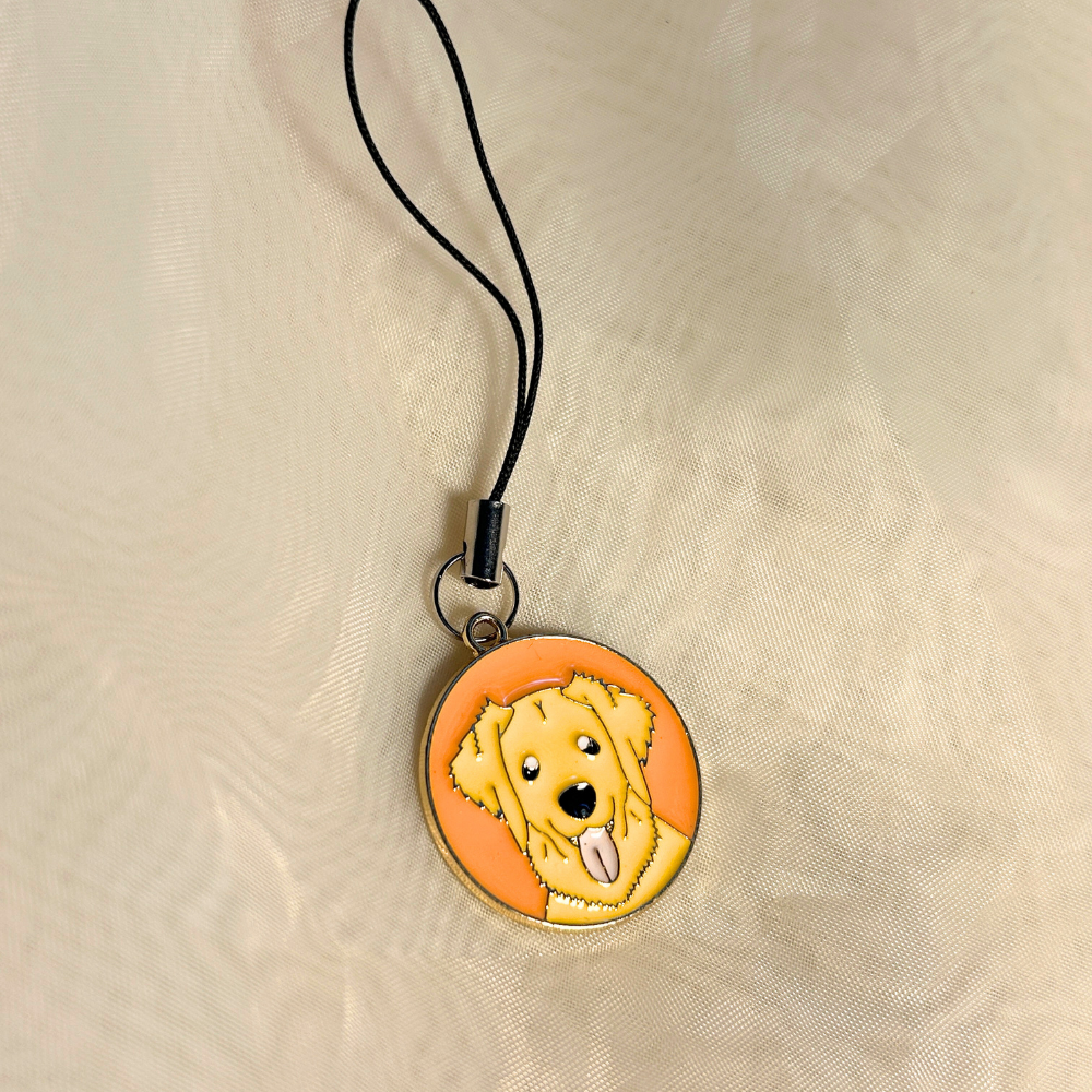 Cute Dog Phone Charm