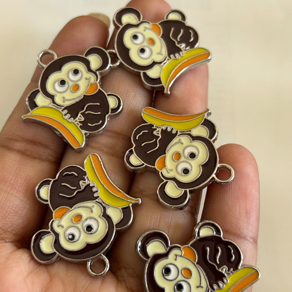 Monkey with a Banana Earrings