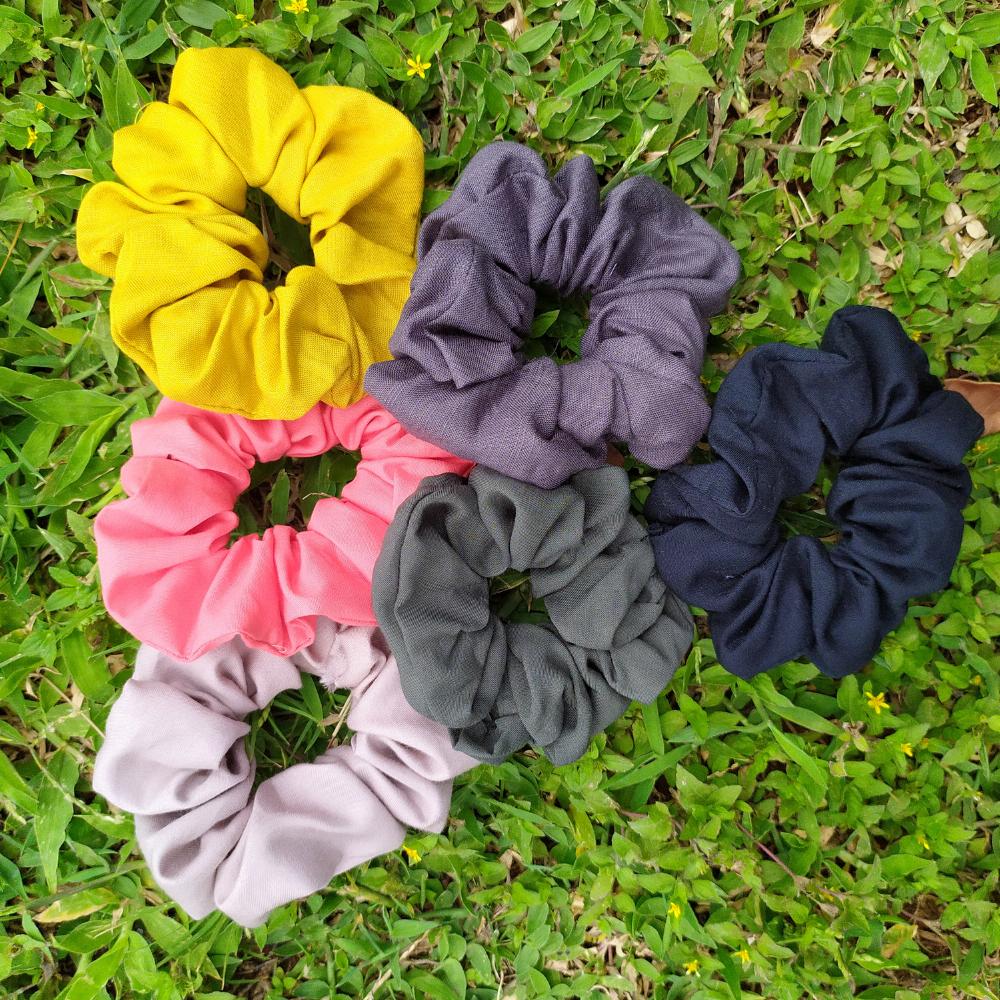 Grey Scrunchie