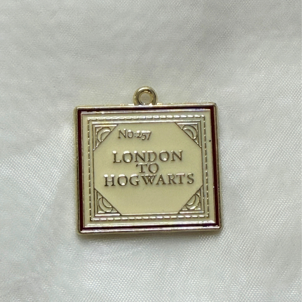 London to Hogwarts Ticket Phone Charm - The Harry Potter Collection