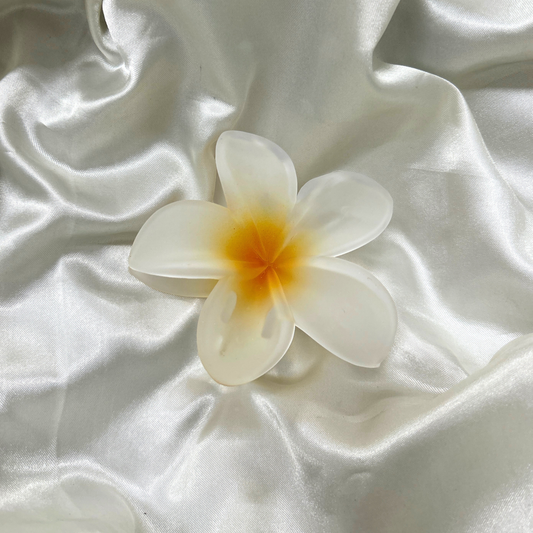 Dark Yellow Flower Claw Clip - Medium