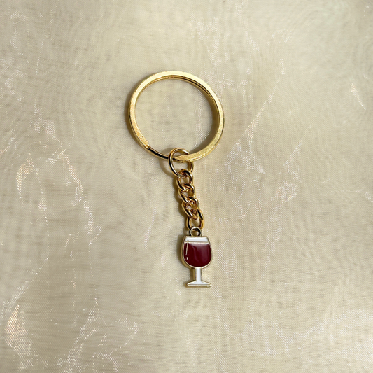 Wine Glass Keychain