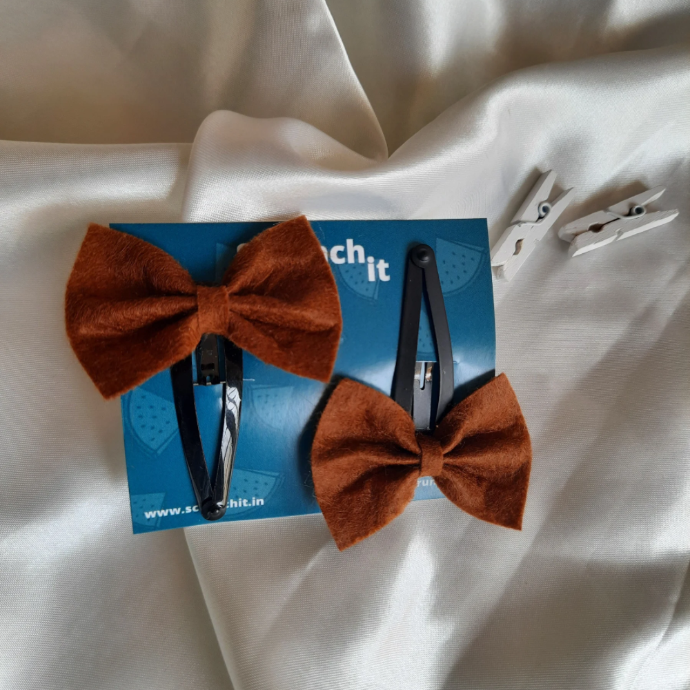 Set of 16 Felt Micro Bows