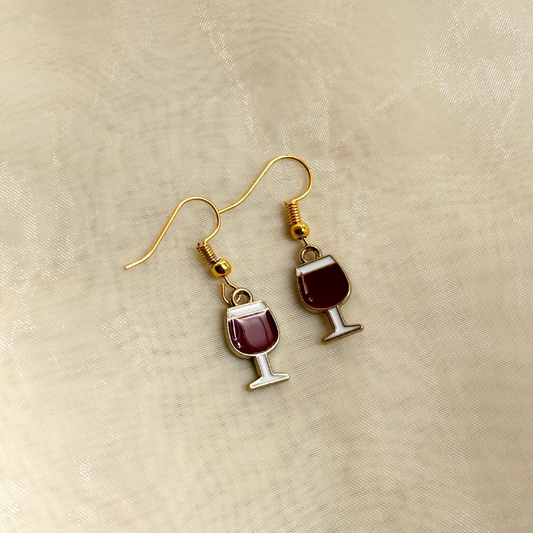Wine Glass Earrings
