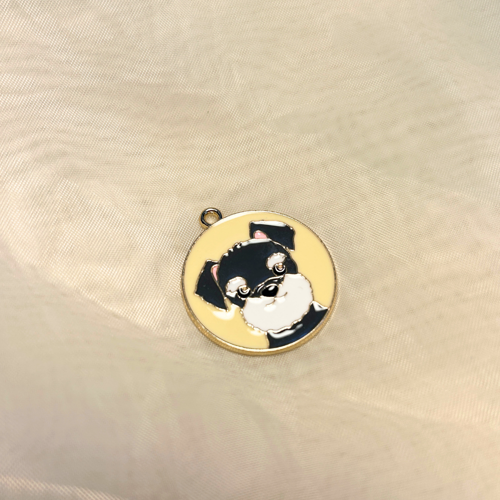 Cute Dog Chain - Attached to a black chain