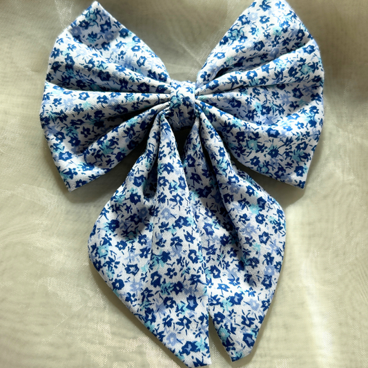 Blue Prints Pigtail Bow