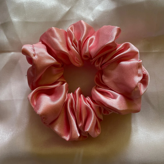 Barbie - Peach Satin Scrunchie