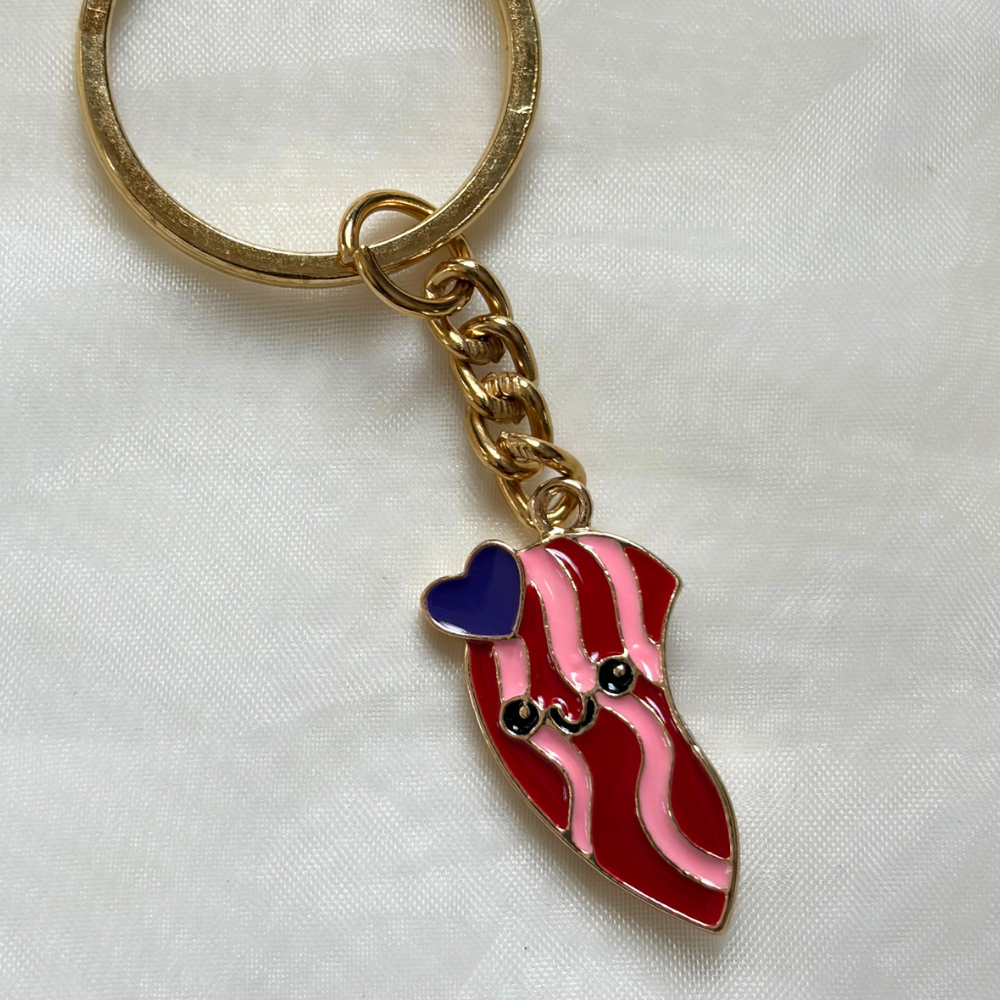 Best Friends Magnetic Keychains - Bacon and Egg