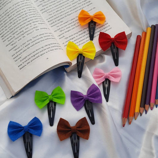 Set of 16 Felt Micro Bows