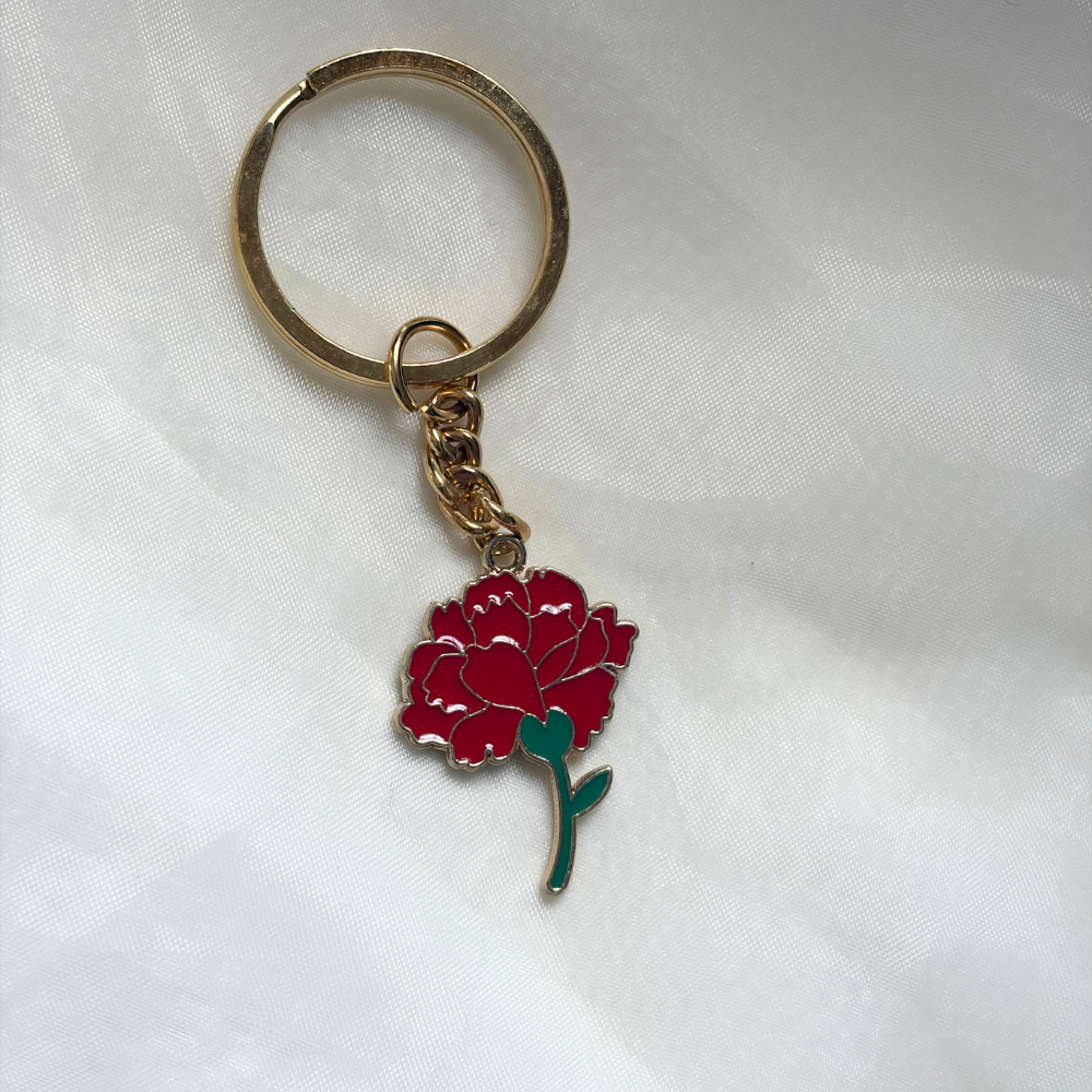 Carnation Keychain