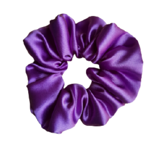 Lavender - Lilac Satin Scrunchie