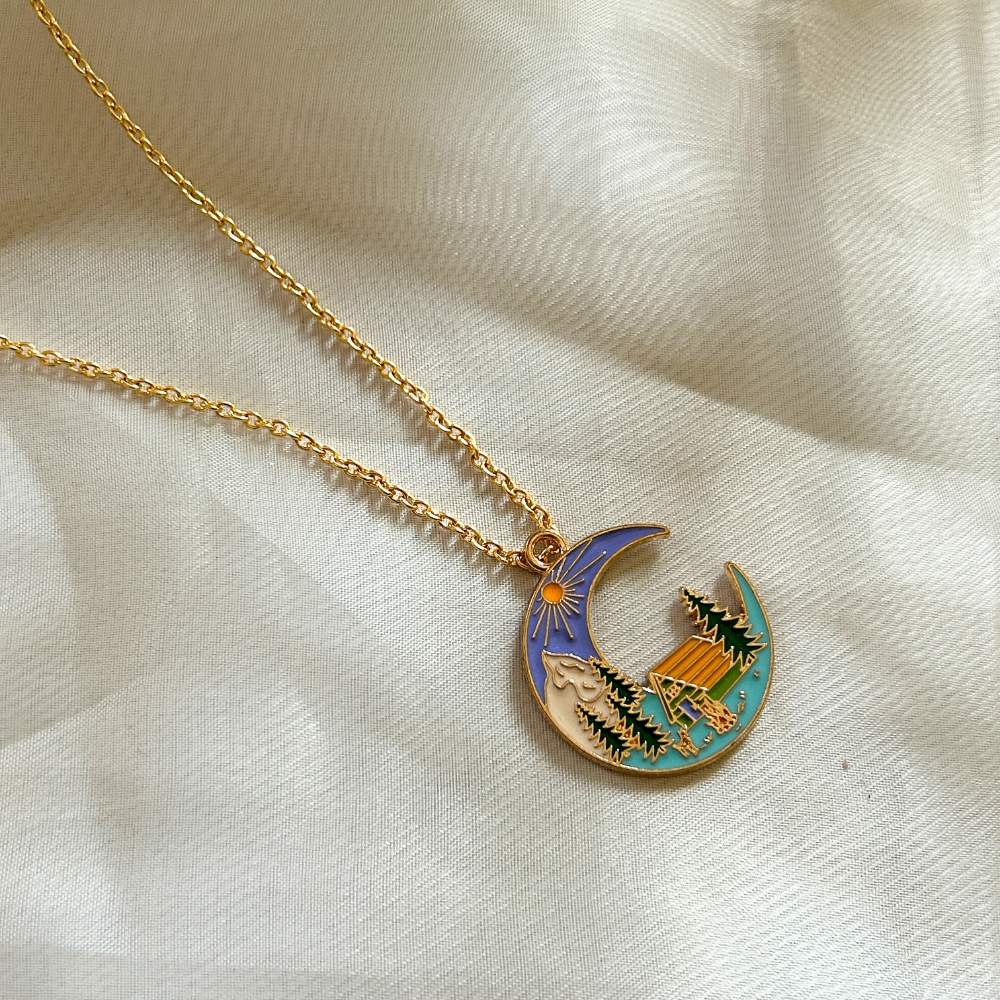 Moon Travel Nature Themed Chain