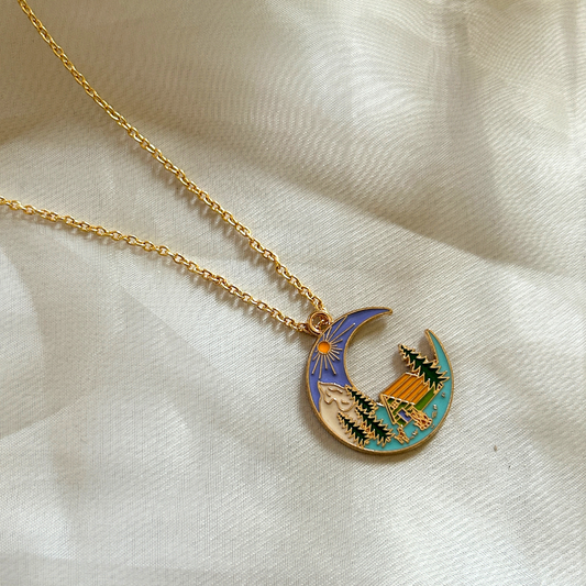 Moon Travel Nature Themed Chain