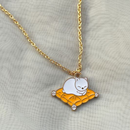 Lazy Cat on a Pillow Chain