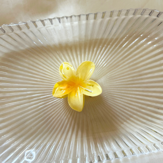 Yellow Flower Claw Clip - Small