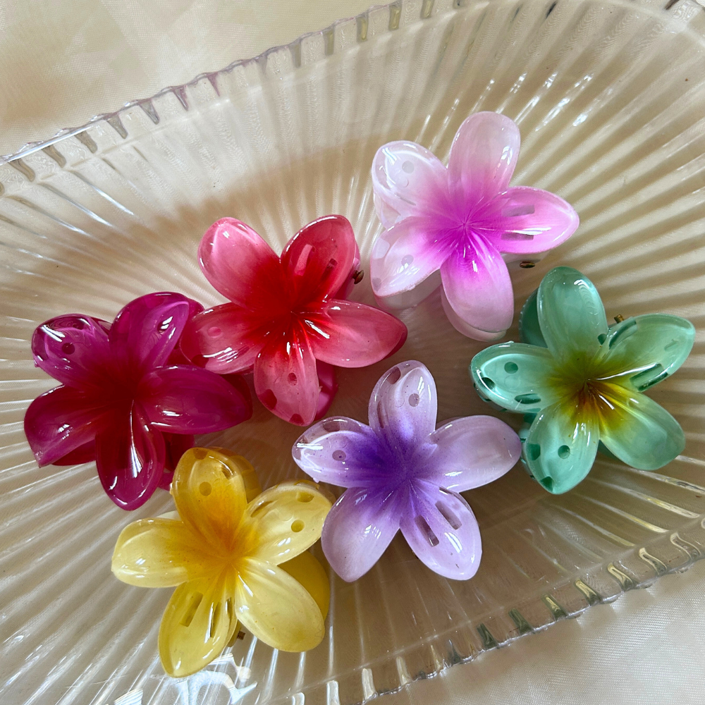 Yellow Flower Claw Clip - Small