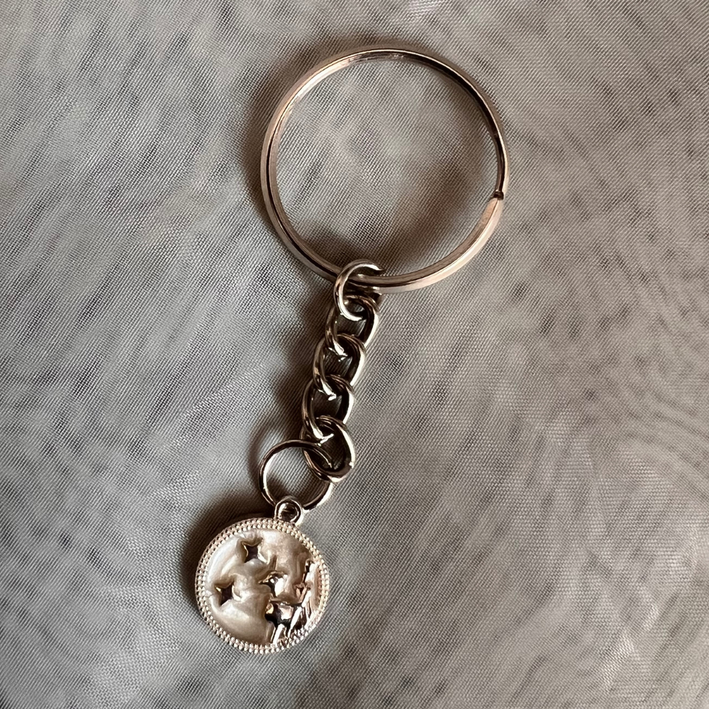 Zodiac Signs Keychain - Silver