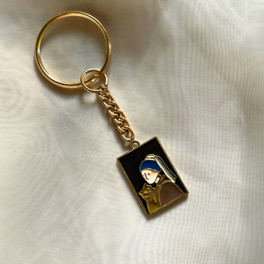 Girl With a Pearl Earring Keychain