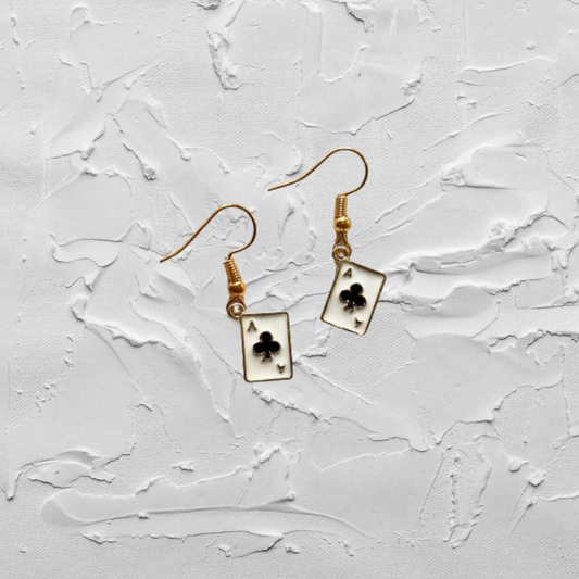 Clubs Cards Earrings