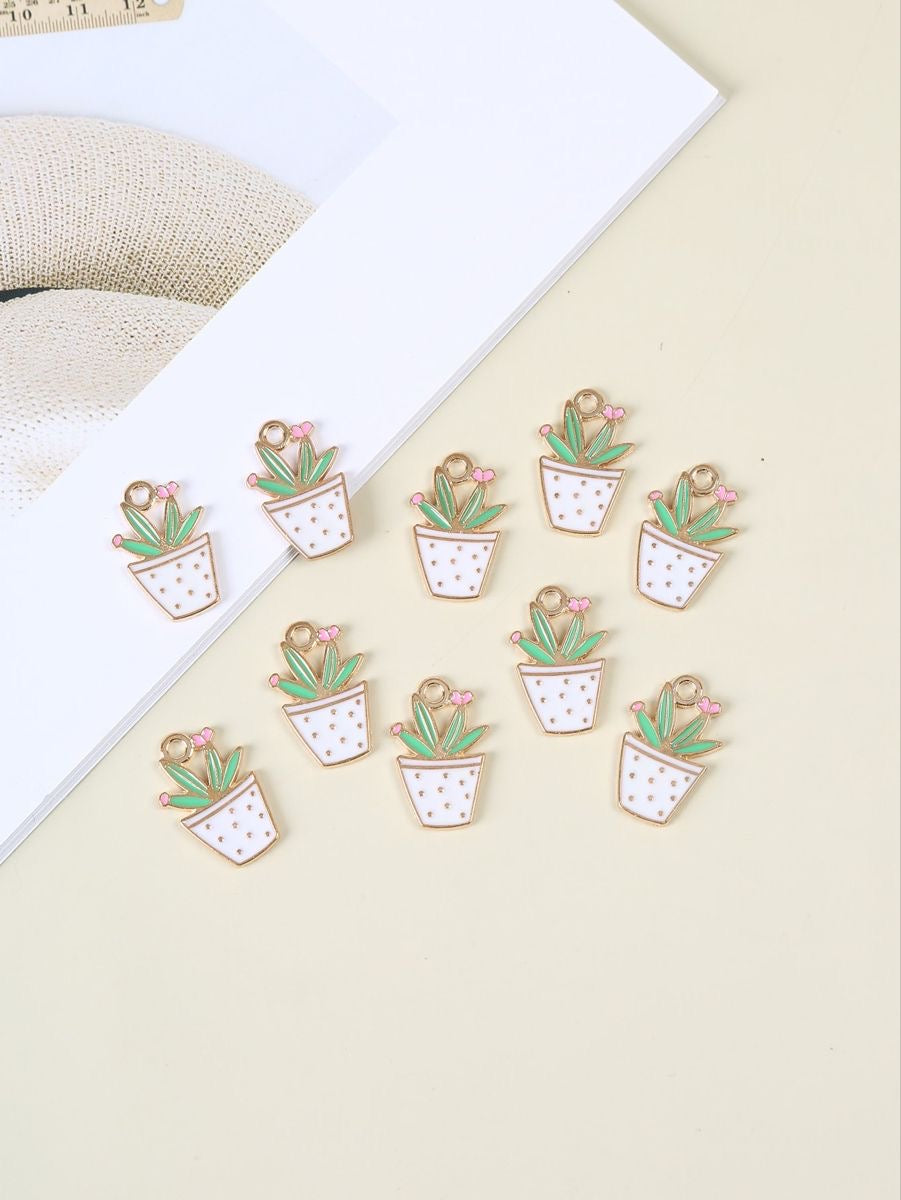 Plant Hoop Earrings