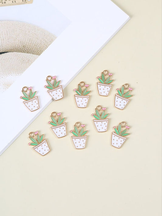 Plant Hoop Earrings