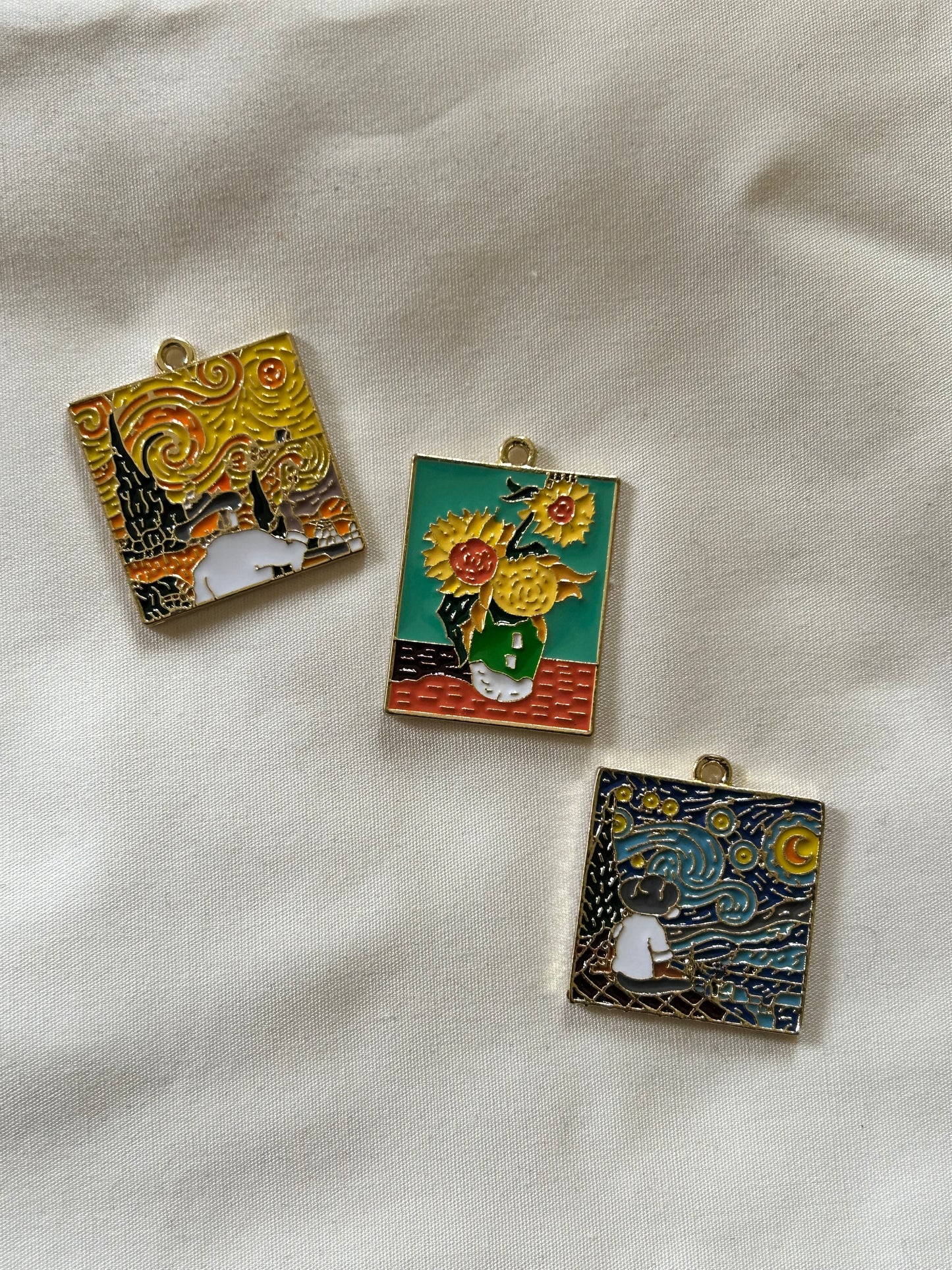 Van Gogh Sunflower Painting Chain