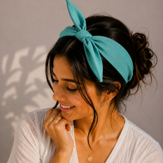 Aqua Blue TIY Headband