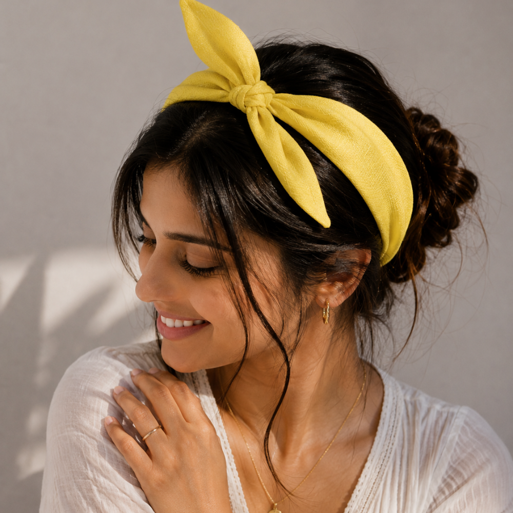 Lemon Yellow TIY Headband